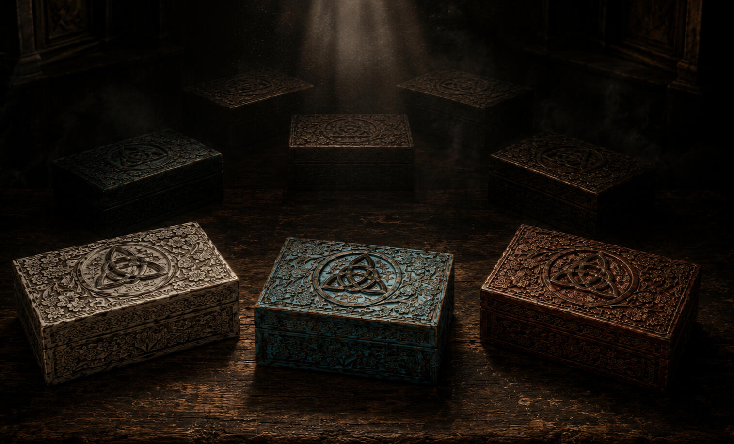 Untitled Triquetra boxes from Chicallywood